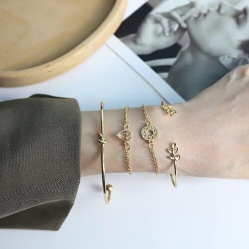 Tocona Bohemian Gold Tassel Bracelets for Women Boho Jewelry Geometric Leaves Beads Layered Hand Chain Charm Punk Bracelet Set