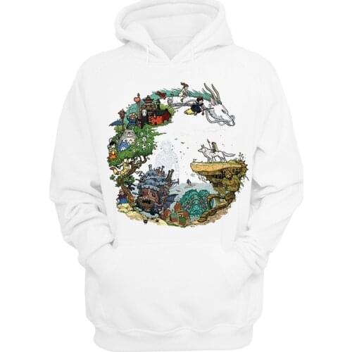 Studio Ghibli Hoodie Totoro Hoodies Sweatshirts Women Men Kid Harajuku Hoodie Studio Ghibli Sweatshirt Hoody Male Vintage Hooded