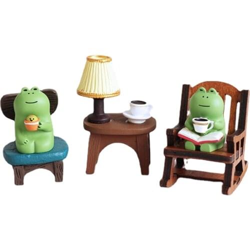 Explosion Frog Healing Small Ornaments Cute Little Things Office Desktop Happiness Birthday Gift Home Decoration Accessories For