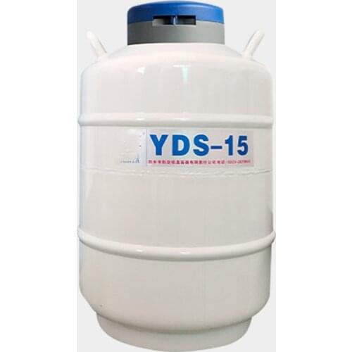 YDS-15-80 Storage Type Liquid Nitrogen Tank 16L/80MM Low Temperature Liquid Nitrogen Tank Sealed Leakproof Liquid Nitrogen Tank