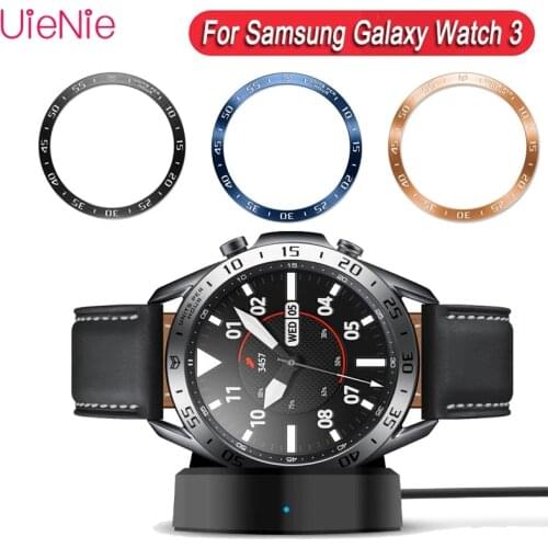 For Samsung Galaxy Watch 3 41mm 45mm Frontier Watch Bezel Ring protection Cover Adhesive Anti Scratch Ring Stainless Steel Bezel