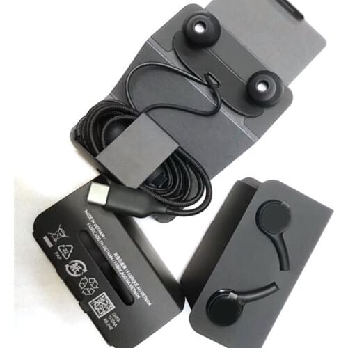 5pcs 2019 Newest Note 10 high quality wired headset For s8 s10 note10 A60 ear wire Type-c plug earphone EP-DG970BBE