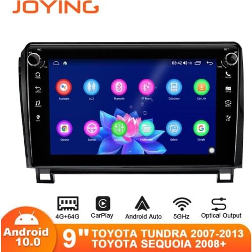 9" Android10 Car Radio Stereo for Toyota Tundra MK50 2007-2013/Sequoia 2018+ GPS Carplay SPDIF DSP 5GWIFI Optical Output DAB
