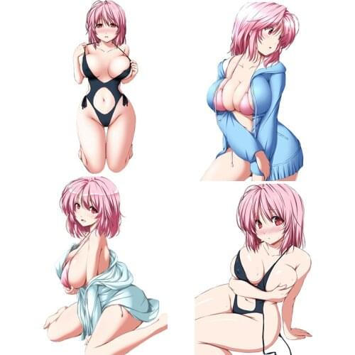 Three Ratels bikini girl lovely Sexy girls PVC Anime sticker for car hood laptop motor gift home decora decals