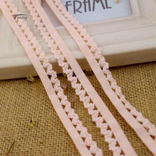 #1473 Small plush ball Elastic bands for Underwear Pant Bra Lace Fabric Stretch edge rubber bands Nylon Webbing Strap Ribbon