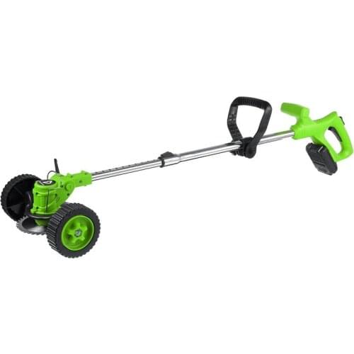 24/12V Electric Grass Trimmer 1500W Wheeled Garden Lawn Mower Rechargeable Cordless Grass Pruning Tool For Makita/Quanyo Battey