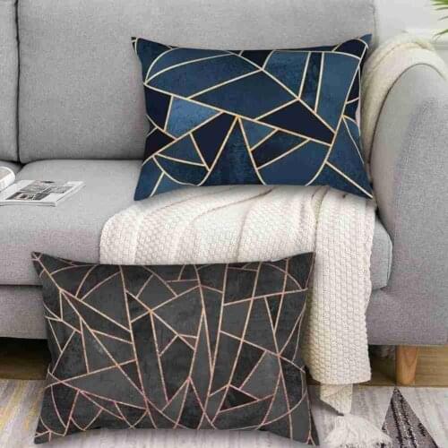 1pcs Fashion Simple Cushion Rectangular Sofa Cushion Lumbar Pillow Cushion Pillow Double-sided Pattern Party Wedding Decoration