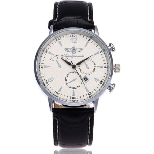 Hot Sale Men Military Wrist Watches Luxury Leather Male Sport Date Watches Quartz Clock Relogio Masculino