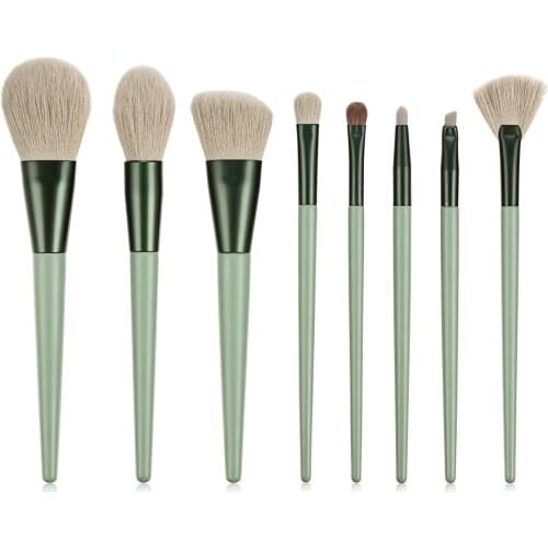 LZ-H08 Horsehair Beauty Makeup Tools Makeup Set Brushes Combination of 8 pieces Makeup Brushes