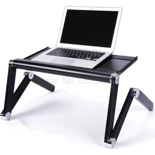 Portable Mini Magical Computer Desk With Mouse Board Creative Changeable Laptop Table For Sofa/Bed/Outdoor Travel Aluminum Alloy