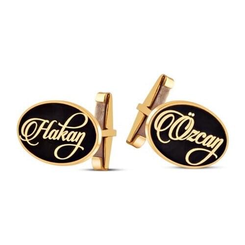 Personalized Letter Silver Jewelry shirt cufflink for mens Brand Cuff link Button High Quality Round Luxury Wedding Male guests