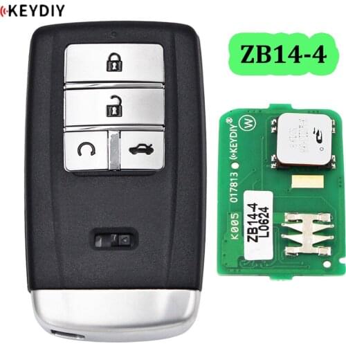 KEYDIY Universal Smart Key ZB14-4 for KD900 KD-X2 Car Key Remote Replacement Fit More than 2000 Models