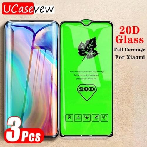 3PCS 20D Screen Protector Glass Film For Redmi K30 Pro K30S K20 Tempered Glass For Redmi 9 Prime 9C 9A 8A 7A Proteive Glass Full