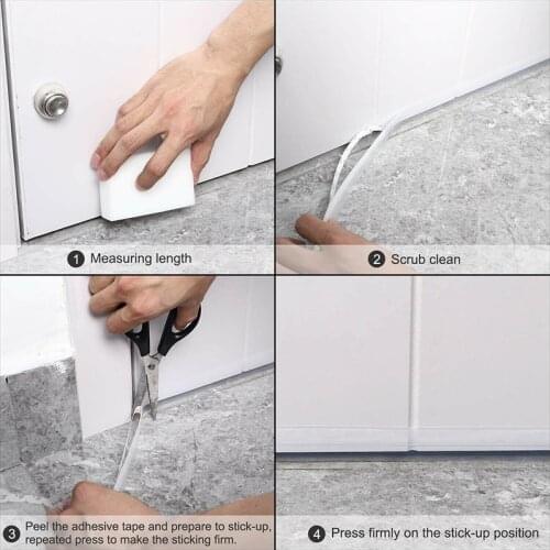 Under Door Draft Guard Stopper Soundproof Seal Strip 5M Tapes Reduce Noise Dust Weather strip Door Bottom Sealing Durable Tapes