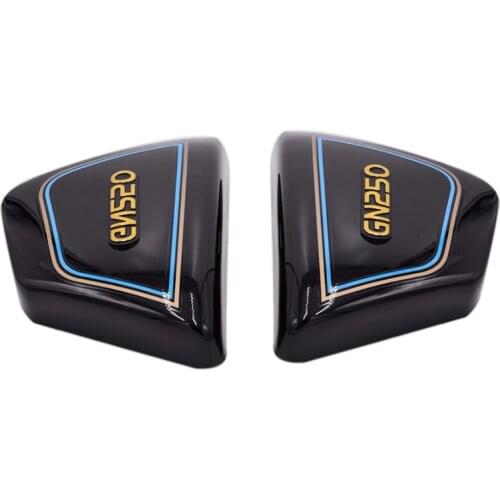 1 Pair Right & Left Frame Side Covers Panels For Suzuki Motorcycle Parts Gn 250 Gn250 Gn250 Motorcycle Parts Black