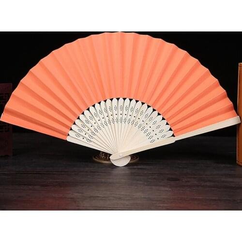 10 Pcs/Each Hand-Painted Foldable Paper Fan Portable Party Wedding Supplies DIY Gift Ramadan Decoration 21cm
