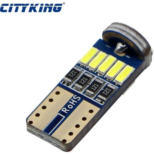 100pcs T10 W5W 194 LED Canbus Bulbs 4014 SMD 15 LED Bulbs White Error Free Car Auto Wedge Interior Light Dome Map Trunk Lamp 12V