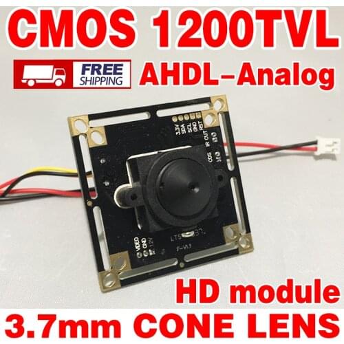 11.11 Big Sale! HD Color 1/4CMOS FH8510+BY3005 ahdl 1200TVL 960P ahdl Finished Monitor chip module 3.7mm pointed cone lens ircut