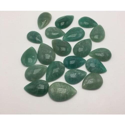4pcs drop shipping Natural amazonite Crystal gemstone reiki healing chakra teardrop blue amazon crystal gemstone jewelry making