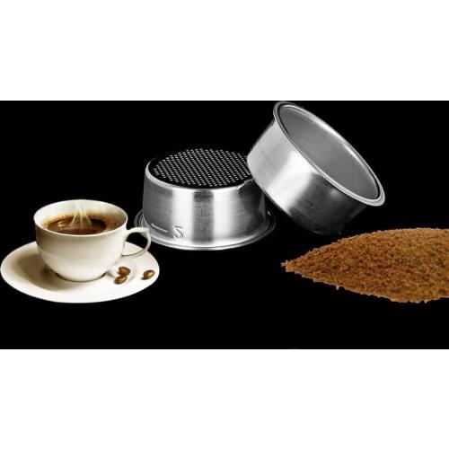51mm Stainless Steel Coffee Machine Filter Cup Bowl for Delonghi EC5 EC7 EC9