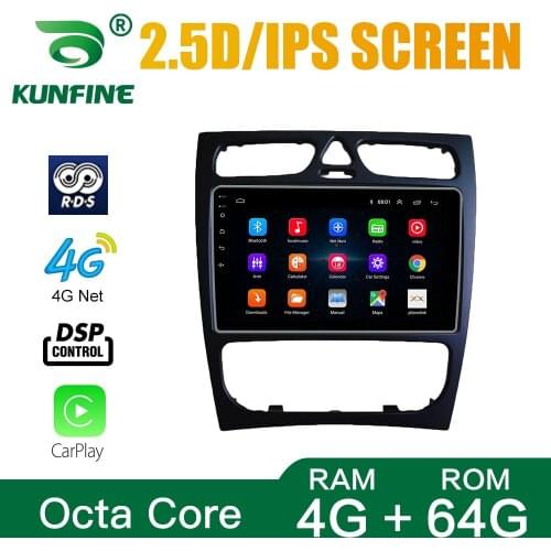 Car Radio For Benz C class 2002-2004 Android Core Octa 10.0 Car DVD GPS Navigation Player Deckless Car Stereo Headunit