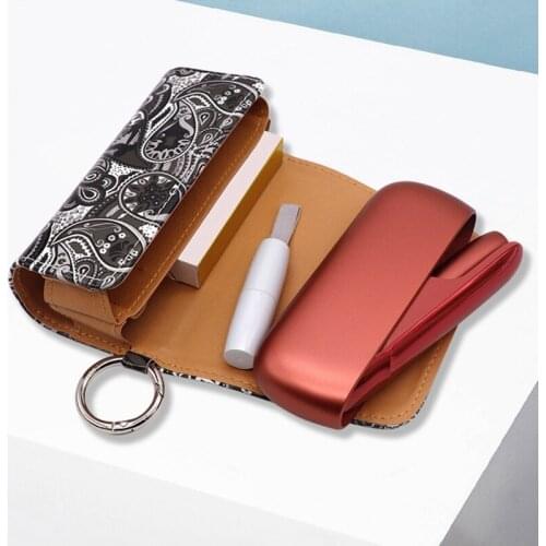 Abstractionism Art PU Leather Flip Case Protective Cover Carring Holder Pouch Accessories for IQOS 3.0 for IQOS DUO