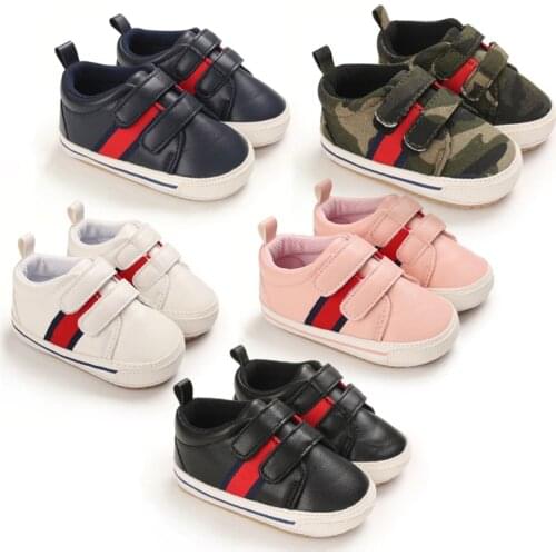 Baby Shoes PU Leather Soft Cotton Newborn Toddler Rubber Sole Shoes For Boy Girl Toddler Flats Sneakers Casual Newborn Prewalker