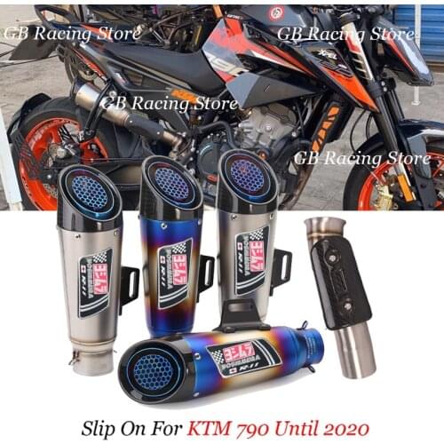 Motorcycle Exhaust Yoshimura R11 Muffler Escape Tip Silencer with DB Killer Slip on System for KTM 790 DUKE 790 Until 2020