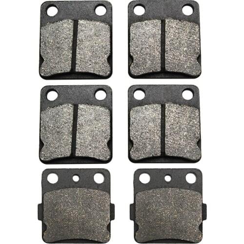 Front and Rear Brake Pads for Yamaha Blaster YFS200 YFS 200 03-06 YFM 350 YFM300 Wolverine 95-04 YFM350 Banshee 88-09