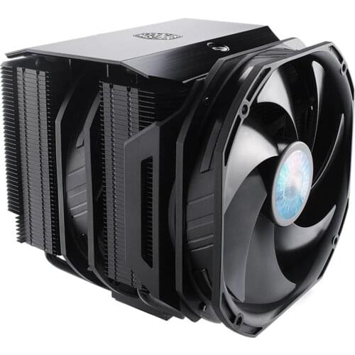 Cooler Master MASTERAIR T624 STEALTH 6 Heatpipe CPU Cooler Fan with Double Tower SickFlow 140mm Fan For Intel 115x 2011 1200 AMD