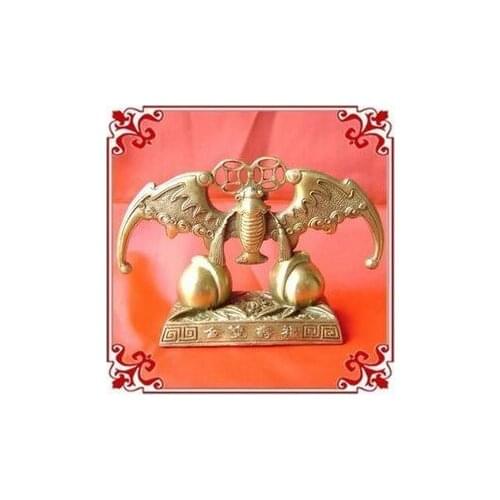 Copper ornaments in front of blessing / enjoy both felicity and longevity / health and longevity to send their eldersroom Art