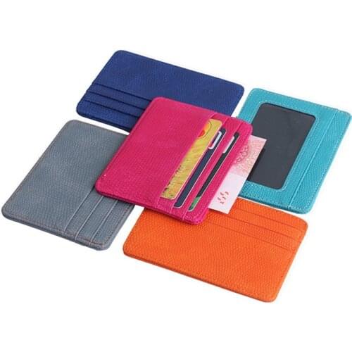 Wallets Fashion Women Lichee Pattern Bank Card Package Coin Bag ID Credit Card Holder Bank Card Package Certificate Purse Cover