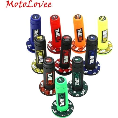 Motolovee 10 Colors Option Handle Grip Motorcycle Bike Motocross 7/8" Rubber Gel Hand Grips Brake Hands