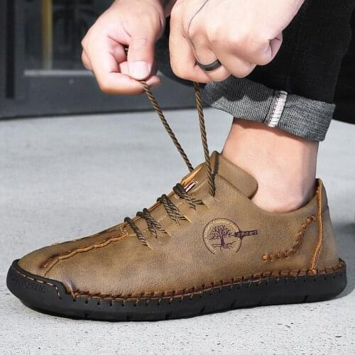Leather Shoes Casual Sneakers Men Shoes Driving Comfortable Quality Leather Shoes Men Loafers Hot Sale Moccasins Tooling Shoe