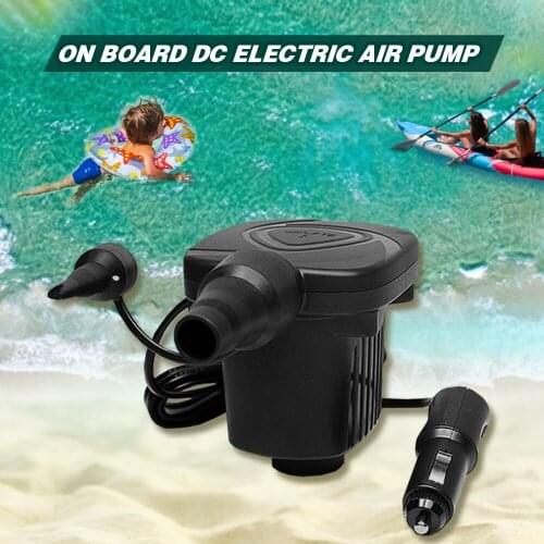 DC 12V Portable Electric Air Pump Air Mattress Boat Car Auto Air Inflatable Pump For Car Camping Inflator 50W