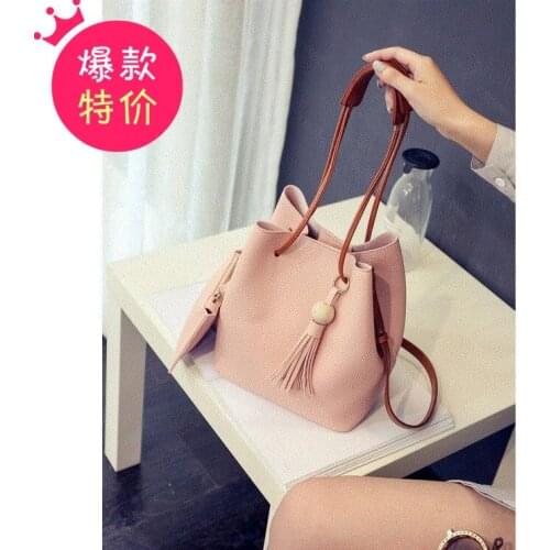 New Bucket Women Bag Female Bun Mother Bag Fall Fashion Shoulder Bag Handbag New Tassel Women Messenger Bags
