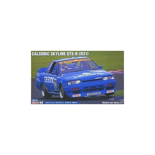Hasegawa Plastic Assembly Car Model 1/24 Scale Nissan Calsonic Skyline GTS-R (R31) Adult Collection DIY Assembly Kit 21127