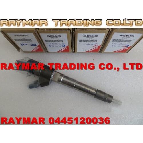 Genuine common rail fuel injector 0445120036 for 504086469, 504047895, 504113253