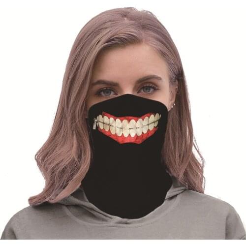 Classic Tokyo Ghoul Cosplay Masks Kaneki Ken Headband Riding Travel Scarf Windproof Street Dust-proof Breathable Mask