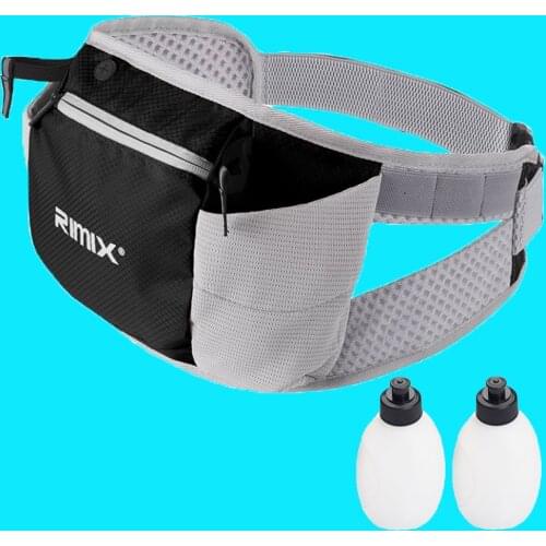 Marathon Jogging Cycling Running Hydration Belt Waist Bag Pouch Fanny Pack Phone Holder 250ml Water Bottles Double Water Tanks