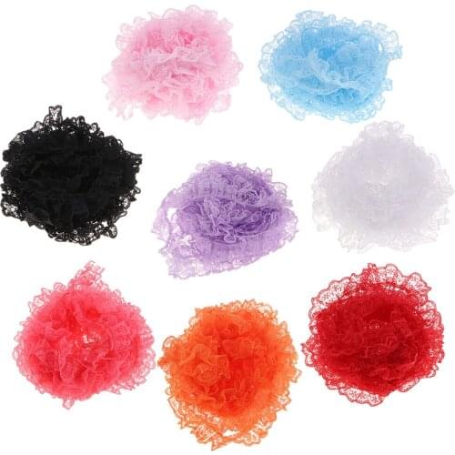 Prettyia 5 Yards Lace Ribbon Lace Trim DIY Embroidered for Sewing Decoration