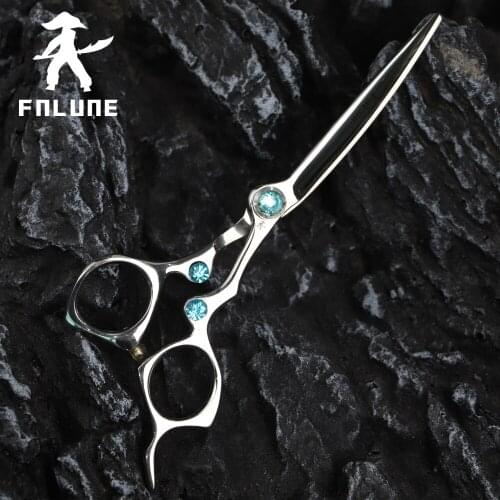 FnLune 6.0 Inch 440c Professional Hair Salon Scissors Cut Barber Accessories Haircut Thinning Shear Hairdressing Tools Scissors