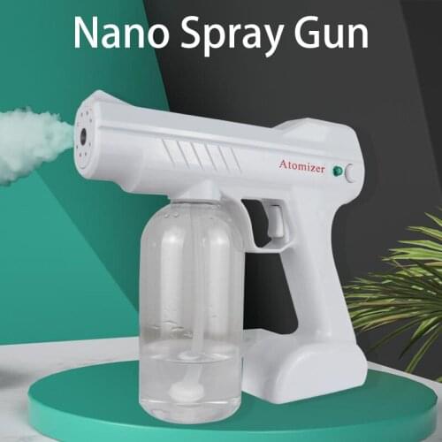 Garden Accessories 800ml Blue Light Wireless Nano Steam Atomizer Fogger Disinfection Water Sprayer Machine Steam Spray Gun DS350