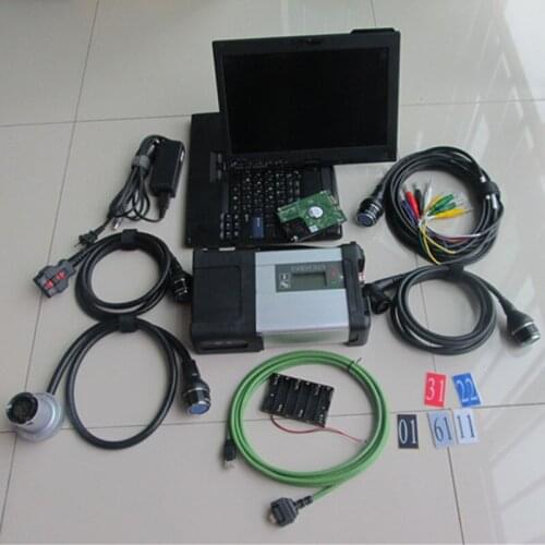 Sd connect c5 for mb star diagnosis c5 with software 2021.6 installed in x201 touch screen laptop support Bz cars and trucks