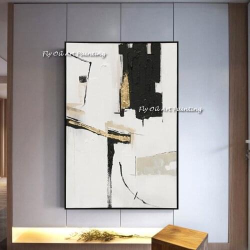 Nordic style simple Modern abstract texture picture for home decor Handmade Oil painting canvas oil painting wall art