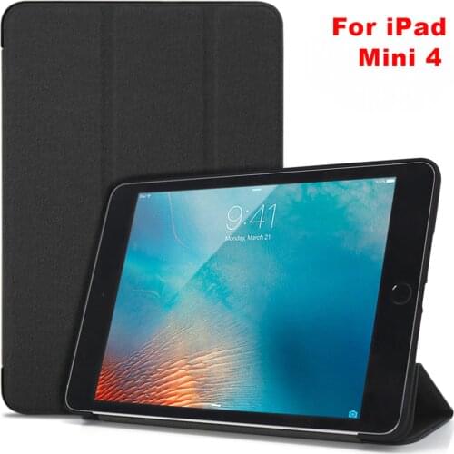 WOWCASE Twill Leather Case for iPad Mini 4 Mini4 Ultra-Thin Auto Sleep/Wake Full Protector Tablet Cover for iPad 4 Mini Cases