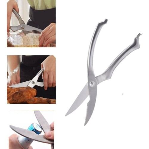 10'' Heavy duty Stainless Steel Chicken Bone scissor Kitchen Poultry Cutter Cook Tool Fish Duck cut Gadget shear