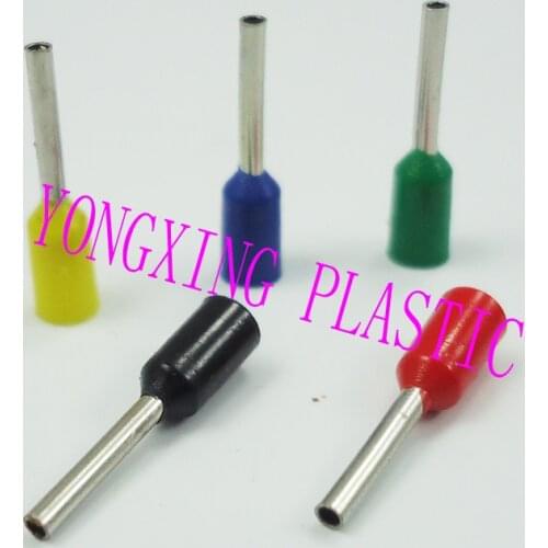 1000 PCS/lot E1008 18AWG(1.0mm2) cable connector splice insulated cord terminal block kit wire cable ferrules 8 color