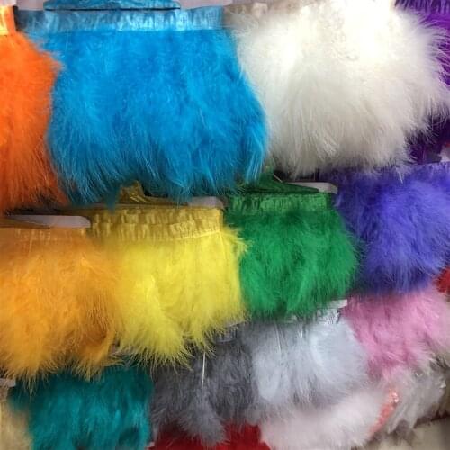 2Meter Many color Turkey Feather Fringe Ribbon Trim Price for DIY Craft Sewing 40colors