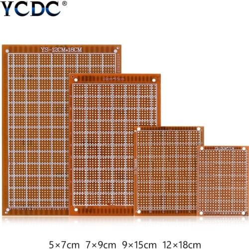 20/40/80Pcs Single Side Prototype PCB Universal Board Experimental Bakelite Copper Plate Circuirt Board 5x7 7x9 9x15 12x18cm